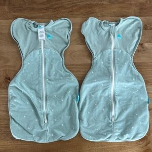 Love to Dream Sleep Sacks in Soft Teal 1.5 TOG
